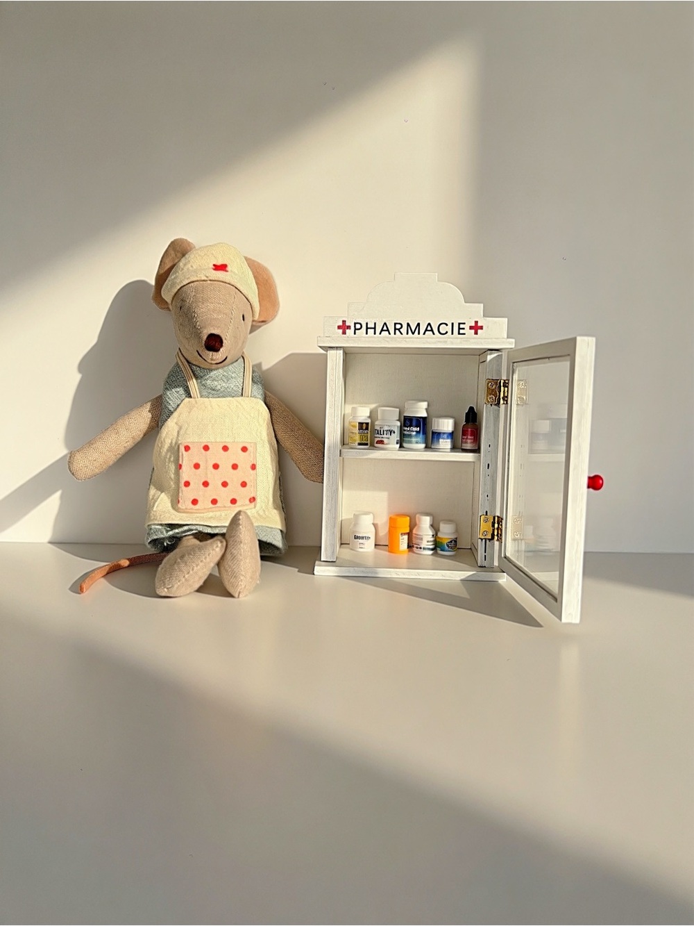 Miniature medicine bottles for dollhouse